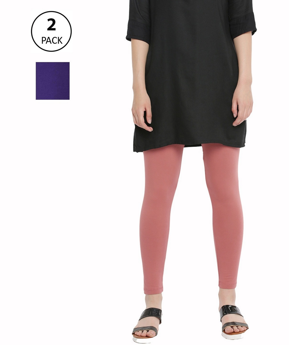 Buy GO COLORS Womens Coated Leggings | Shoppers Stop