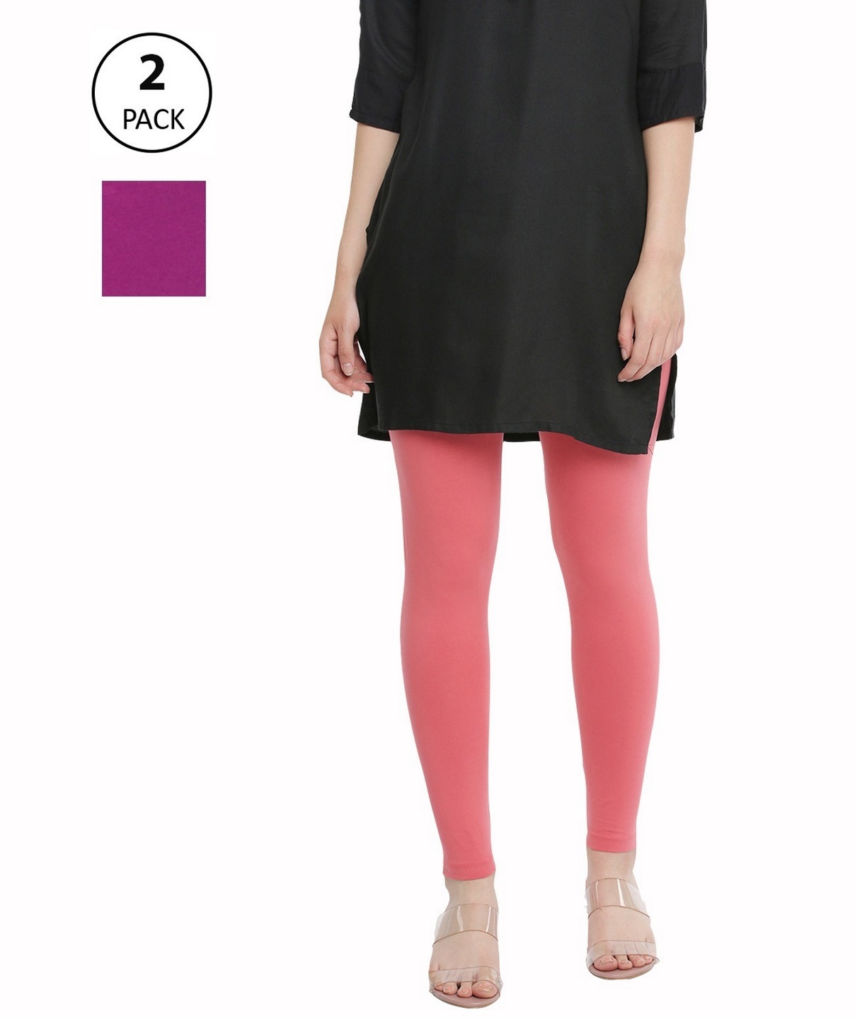 Dollar Women's Missy Pack of 1 Dark Onion Color Slim fit Comfortable  Churidar Leggings – Dollarshoppe