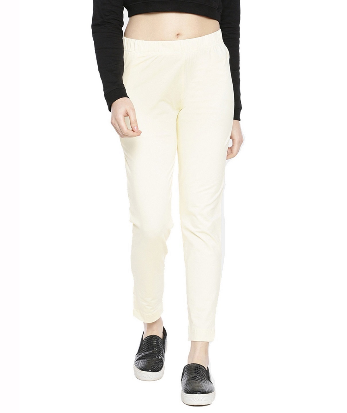 Buy White Trousers & Pants for Women by SVARCHI Online | Ajio.com