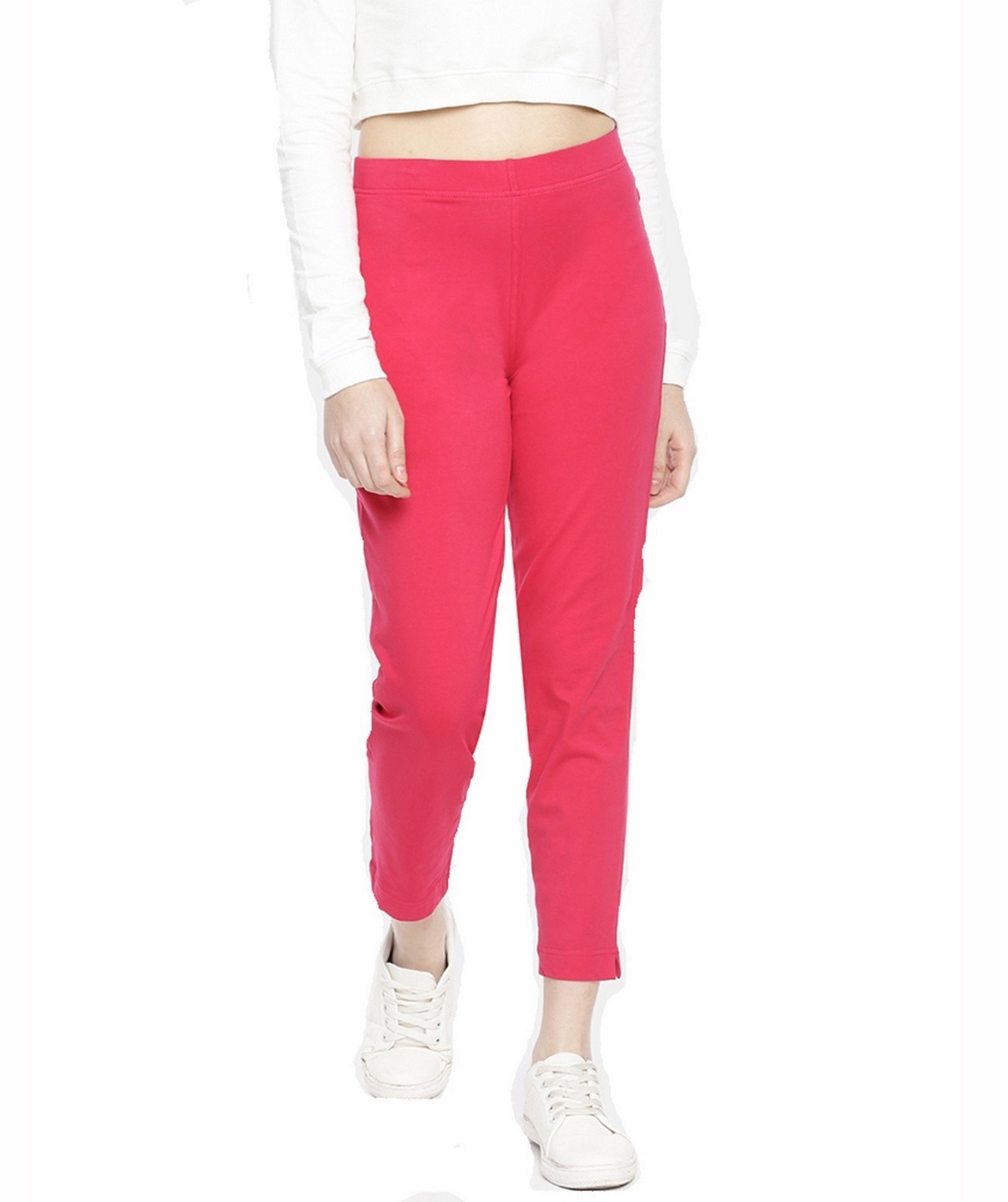 Buy Dollar Missy Women Pack of 1 Straight Fit Solid Cigarette Trousers- B  Green Online at Best Prices in India - JioMart.