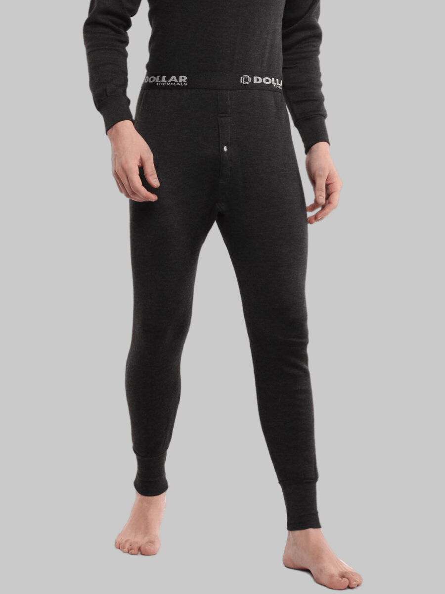 Buy Rupa Men's Slim Fit Black Thermal Bottom Wear 75 at