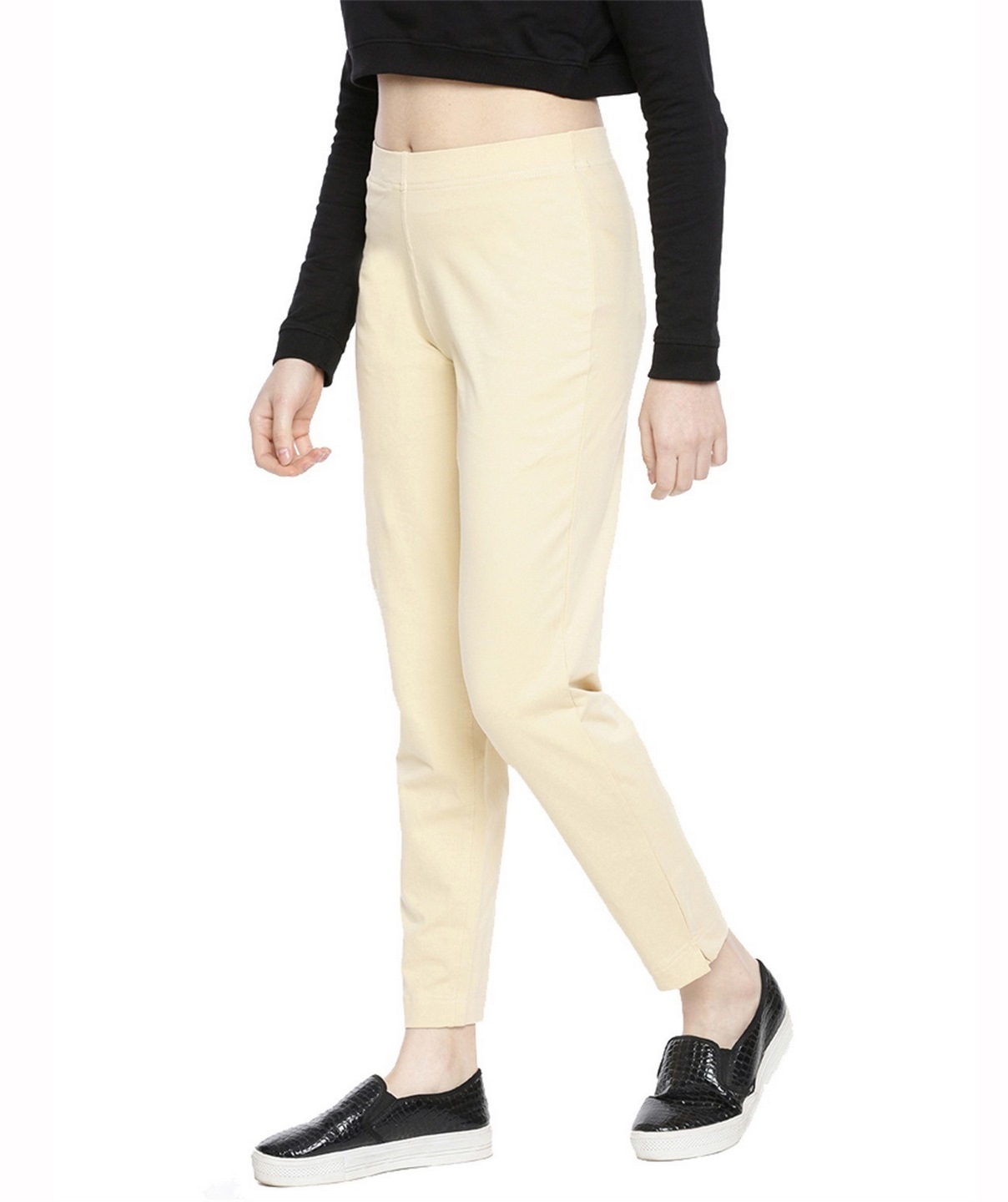 Be Indi Women Fuschia Regular Fit Self Design Cigarette Trousers. – BE INDI