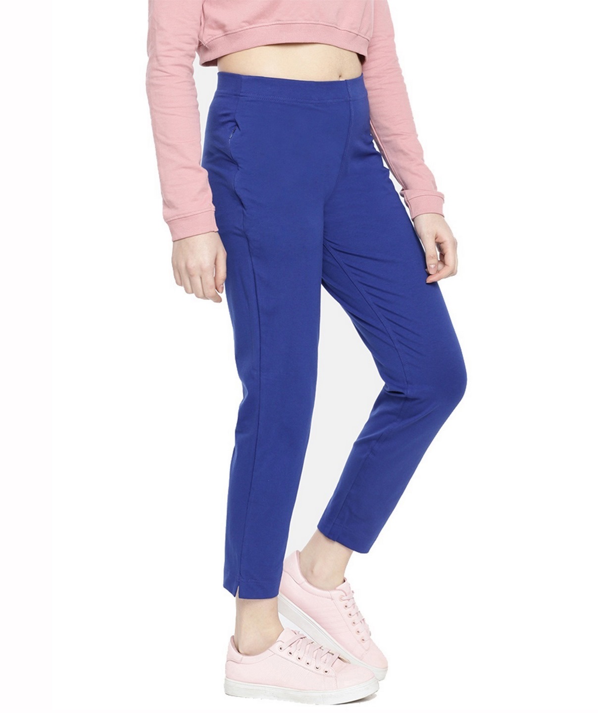 Buy Dollar Missy Women's Cotton Slim Fit Ink Blue Black Ankle Length  Leggings Online at Low Prices in India - Paytmmall.com