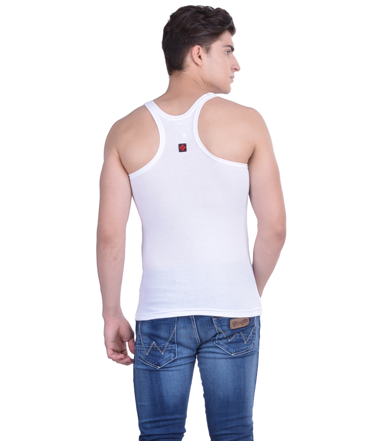 Buy Dollar Bigboss Men's Assorted Pack of 3 BB17 Solid Gym Vest