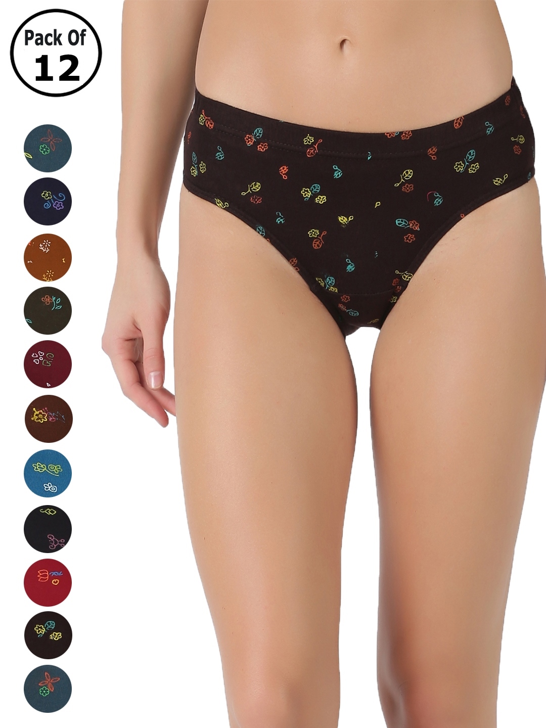 Dollar Lehar Womens Pack of 12 Printed Panties – Dollarshoppe